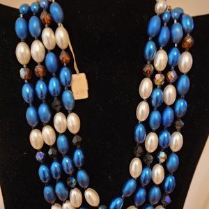 Multi-strand Necklace - Costume- Mid Century? NWT